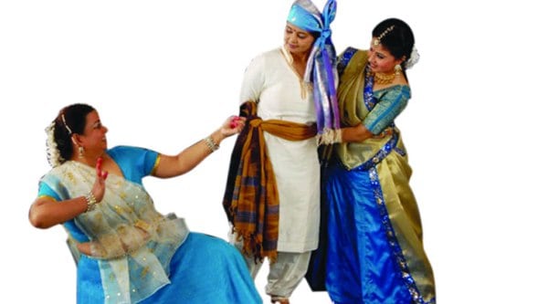 Mamta Maharaj  (left),   during a dance performance