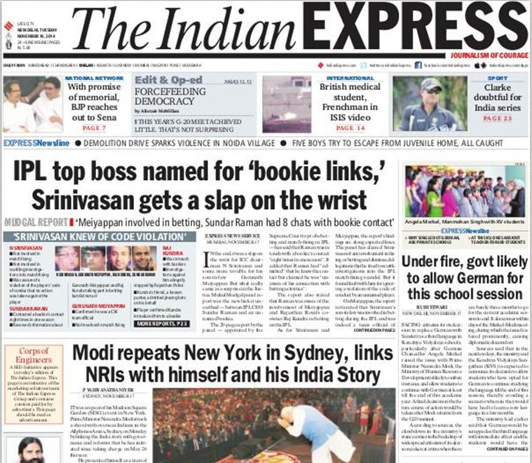 We present  you the top five stories from today’s edition of The Indian Express. 