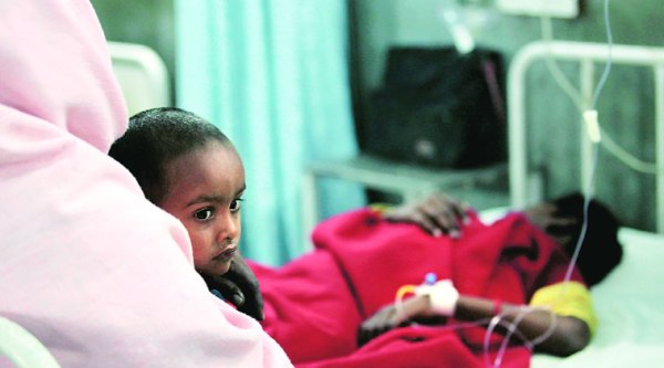 One of Rampal’s devotees admitted to Maharaja Agarasen Medical College and Hospital in Agroha. (Source: express photo byRavi Kanojia)