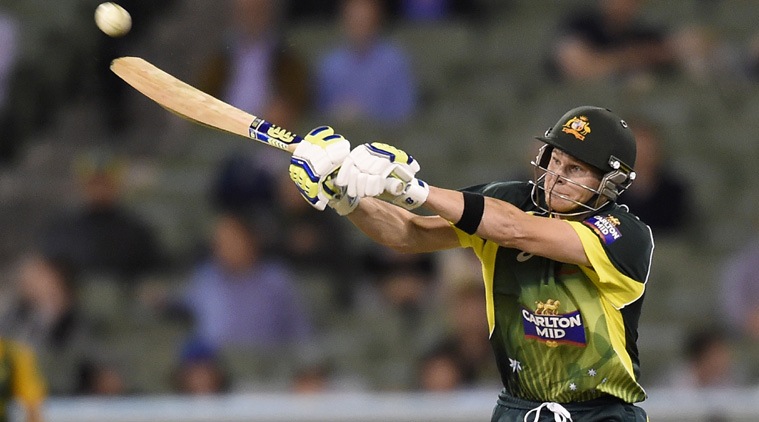 Steve Smith's 104 off 112 balls was studded with seven fours. (Source: AP)