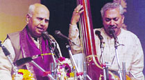 Pt. Suhas Vyas performs with his father Pt. C.R. Vyas