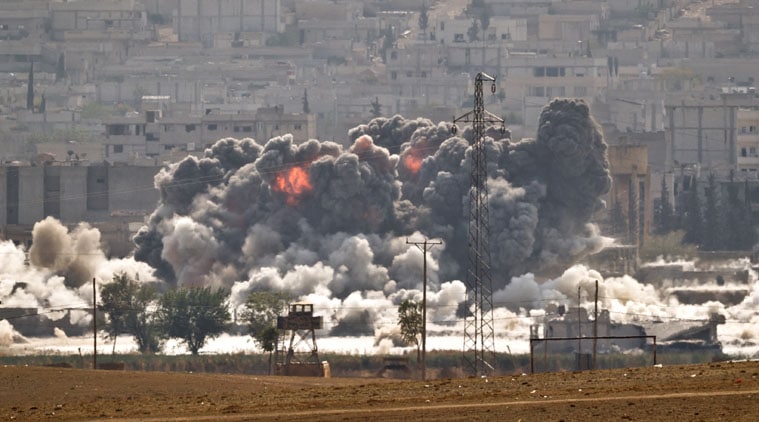 Isalmic State, Syria, Islamic State of Iraq and the Levant, US, US airstrikes, anti islamic state, attack islamic state, us air attack, us air bombing, syria air strikes, syria bombing, syria violence, ISIS, ISIL, IS, World News