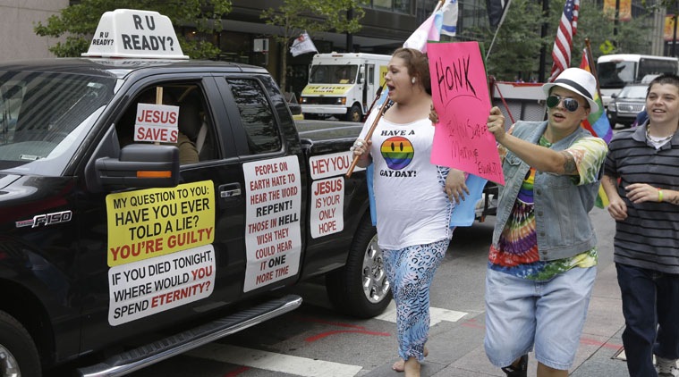 A federal appeals court in Cincinnati has upheld anti-gay marriage laws in four states.