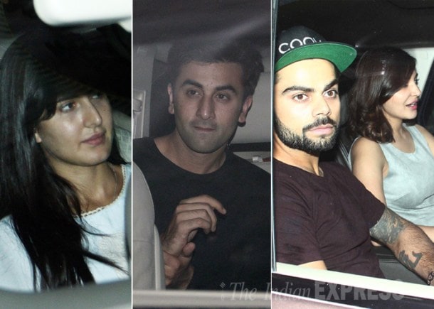 PHOTOS: Virat Kohli-Anushka Sharma, Ranbir Kapoor- Katrina Kaif enjoy ...