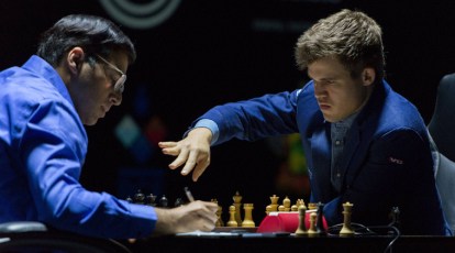 Viswanathan Anand can still beat anyone, says Magnus Carlsen