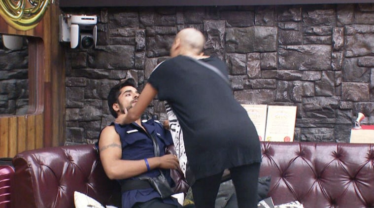 Diandra goes up to Gautam and kisses him in front of all the housemates.