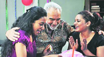 Tannishtha Chatterjee, Kulbhushan Kharbanda and Ananya Chatterjee in a still from Chhoti Moti Baatein