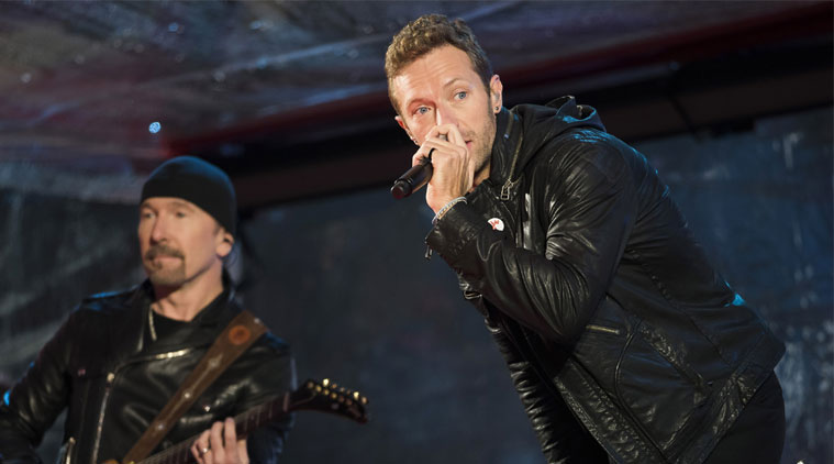 "We haven't told anyone this, but we're making an album called A Head Full of Dreams," says Chris Martin. (Source: AP)