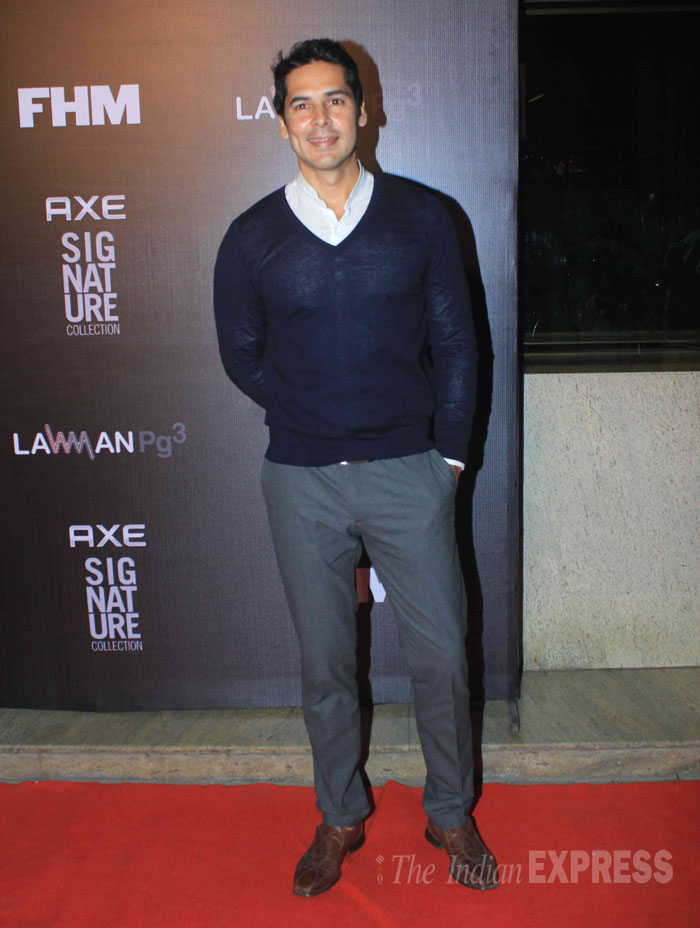 Actor Dino Morea gives the cameras a smile. (Source: Varinder Chawla)