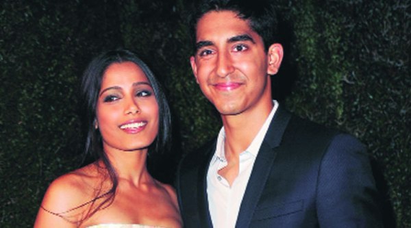 Freida Pinto and Dev Patel
