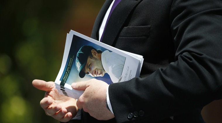 An order of service for the funeral of Phillip Hughes (Source: Reuters)