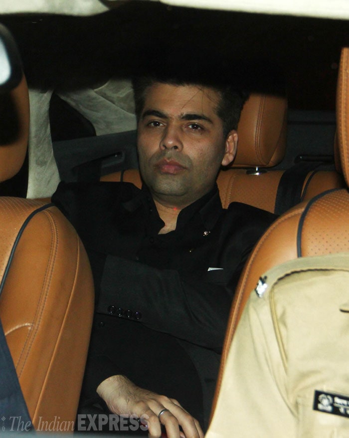 Filmmaker Karan Johar, who is good friends with the young brigade of actors, also made his presence felt. (Source: Varinder Chawla)