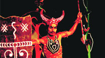 A scene from a play showcased at Kathayatra