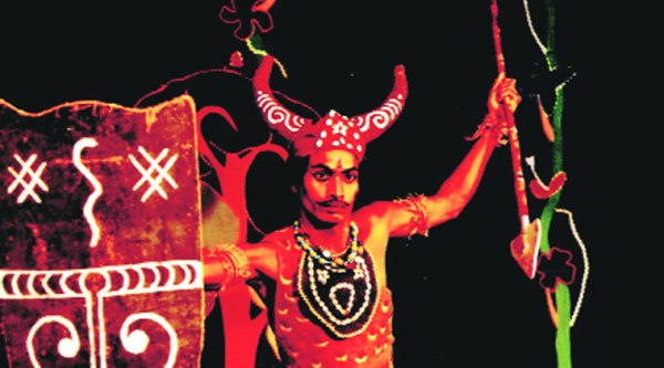 A scene from a play showcased at Kathayatra