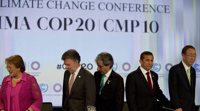 World leaders meet at Lima Climate Change Conference. 