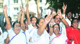 nurses, nurses protest, SNCU, suspension protest, nurse suspension protest, kolkata news