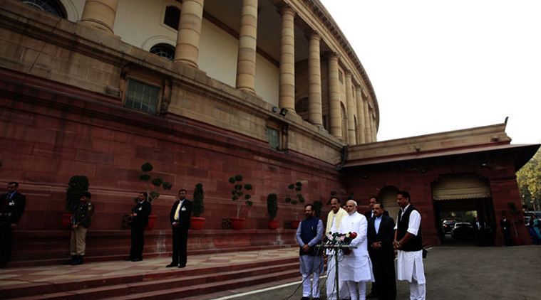 Government has lined up a heavy legislative agenda in Parliament this week including a bill seeking to replace coal blocks allocation ordinance. (Source: Express Photo by Neeraj Priyadarshi)