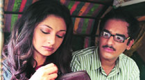Aparajita Ghosh and Ritwick Chakraborty 
in a still from Ek Phali Rodh