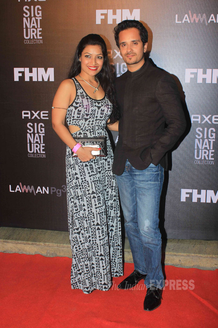 Singer Raghav Sachar was accompanied by wife Amita Pathak. (Source: Varinder Chawla)