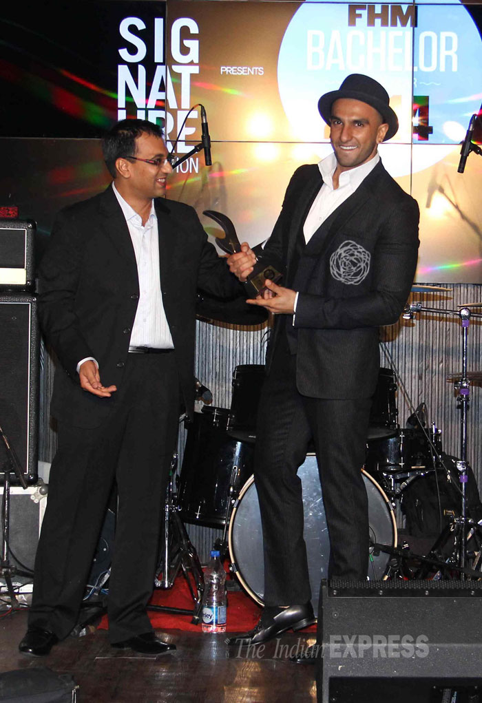 Ranveer Singh beat popular names like Prime Minister Narendra Modi, Indian cricketer Virat Kohli, Bollywood stars Salman Khan, Sidharth Malhotra, Kapil Sharma, Ranbir Kapoor and Hrithik Roshan to win the Bachelor of the Year award. (Source: Varinder Chawla)