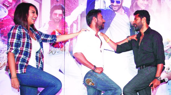 Sonakshi Sinha, Ajay Devgn and Prabhudheva