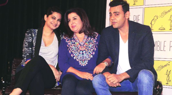 Farah Khan is flanked by Rhea Kapoor and Cyrus sahukar during one of the initial shows of The Bench