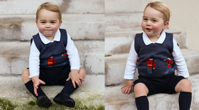 Royal cutie: Prince George turns Little Soldier in Christmas photos ...