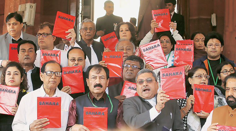 The Trinamool Congress on Monday alleged that Shah has been named in a “red diary” purportedly recovered from jailed Sahara group chief Subrata Roy.