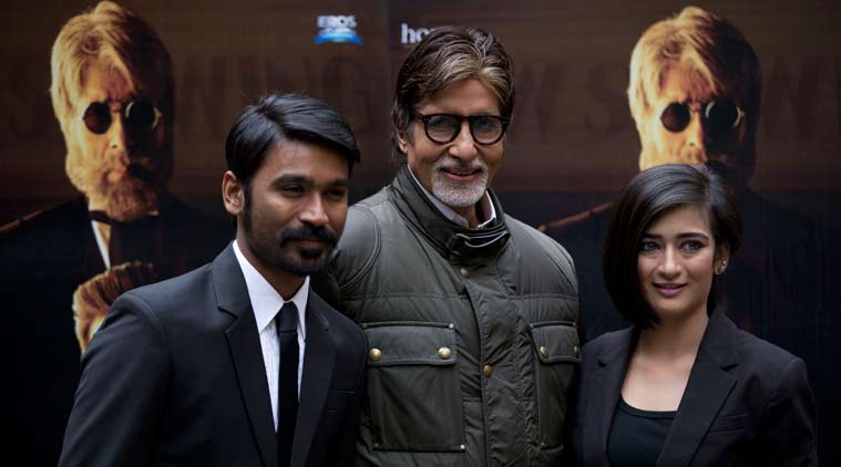 Amitabh Bachchan, Dhanush, Akshara Haasan 