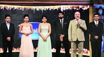 Bhushan Kumar, Madhuri Tuli, Tapsee Pannu, Rana Daggubati , Anupam Kher and Akshay Kumar from Baby