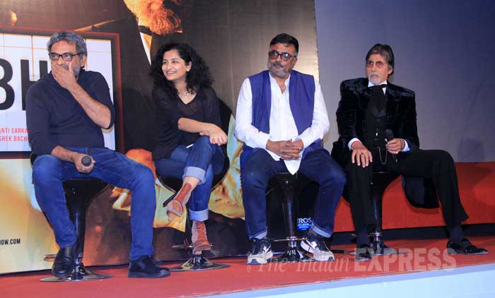 Shamitabh, Amitabh Bachchan, Dhanush, Akshara Haasan, Shamitabh trailer launch