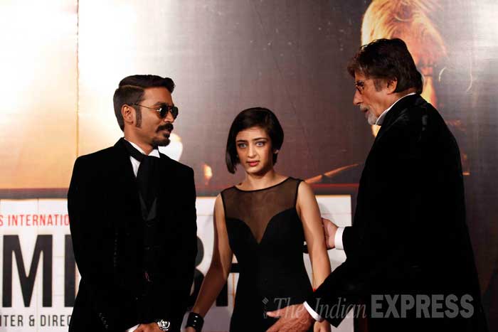 Shamitabh, Amitabh Bachchan, Dhanush, Akshara Haasan, Shamitabh trailer launch