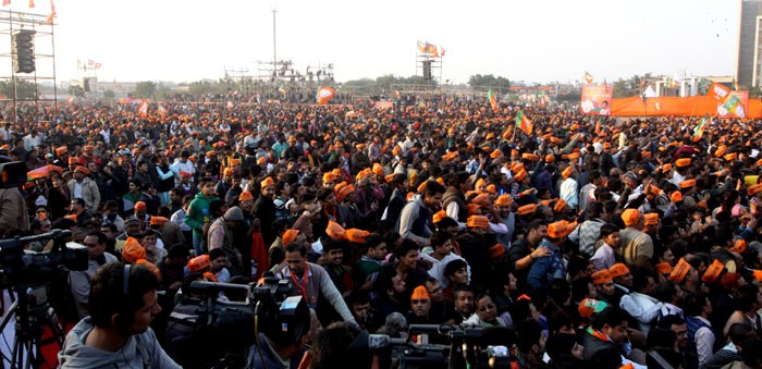 PM Narendra Modi woos Delhi voters as he leads BJP rally ahead of Delhi ...