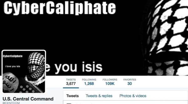 Islamic State militants,  Centcom Twitter account hacked, U.S. Central Command, Centcom twitter account, Centcom account hacked, US military command,  US military command account