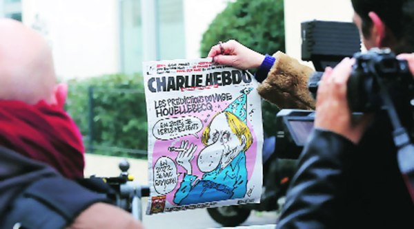 The front page of the latest issue  of Charlie Hebdo. (Reuters)