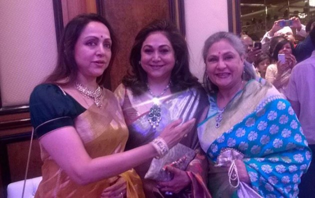 Hema Malini, Sonakshi Sinha, Shatrughan Sinha, Kussh wedding, Jaya Bachchan, Nita Amibani, Tina Ambani, Anil Ambani, Mukesh Ambani