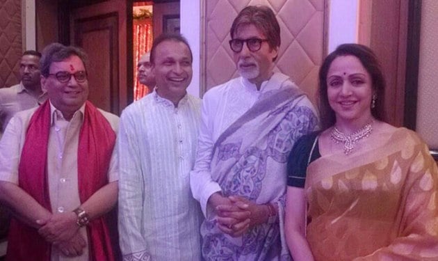 Hema Malini, Sonakshi Sinha, Shatrughan Sinha, Kussh wedding, Jaya Bachchan, Nita Amibani, Tina Ambani, Anil Ambani, Mukesh Ambani