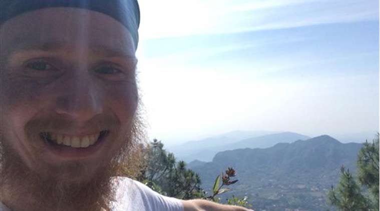 This Dec. 30, 2014 image released by Ad Purkh Kaur, the wife of Hari Simran Singh Khalsa, shows Hari Simran Singh Khalsa in the last selfie he took of himself before going missing while hiking in rugged mountain terrain near the town of Tepoztlan, Mexico. (Source:AP)