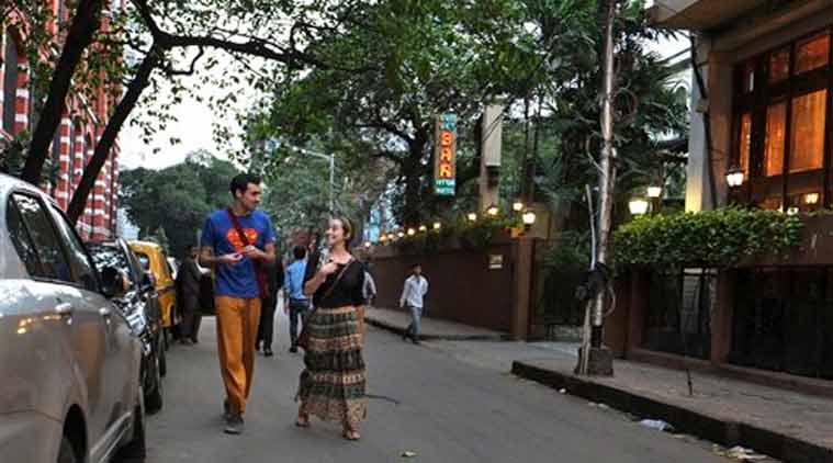 ndia has doubled prison terms for rapists to 20 years and criminalized voyeurism, stalking and the trafficking of women. In this photo, foreigners walk on Sudder Street, a centrally located area popular among foreign backpackers, in Kolkata. (Source: AP)  