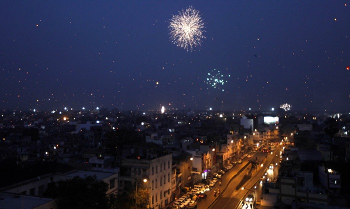 Ahmedabad sky lit up with fireworks on the occasion of Uttarayan ...