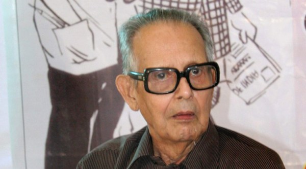A file photo of eminent cartoonist R.K. Laxman who passed away in Pune on Monday. He was 94. (Source: PTI)