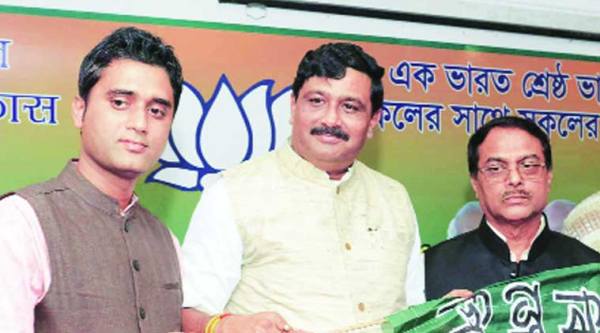 From left: Subrata Thakur, Rahul Sinha and Manjul Krishna Thakur, in Kolkata. ( Source: Express Photo)