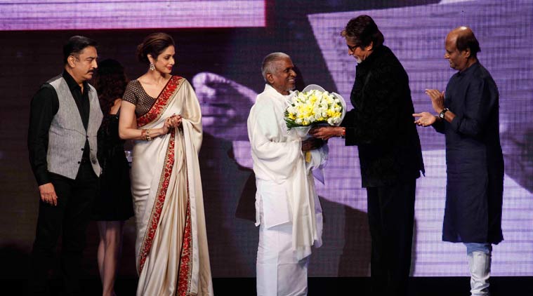 Shamitabh, Ilaiyaraaja, Big B, Rajinikanth, Kamal Haasan 