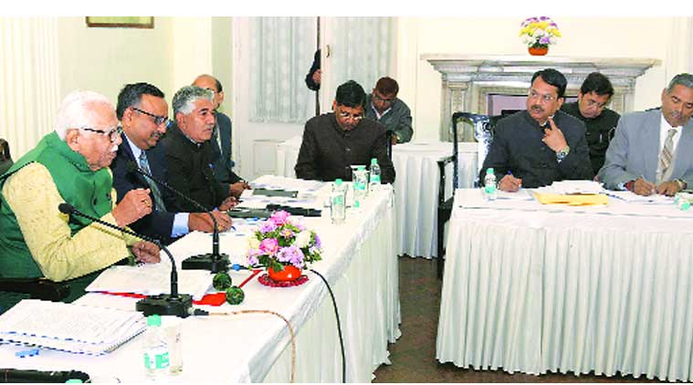 At the meeting in Lucknow. (Source: Express photo)