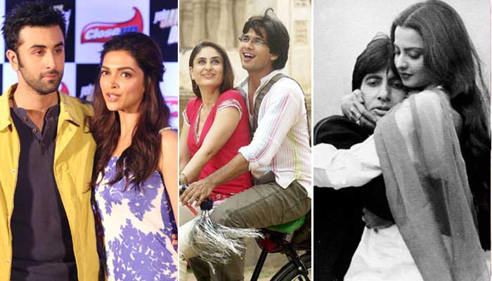 celebrity breakups, ranbir deepika, shahid kareena, big b rekha