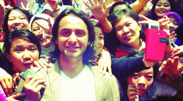 Rohit Bharadwaj with his Indonesian fans