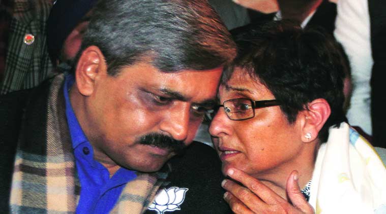 Delhi BJP chief’s letter admits to differences in the party over choosing Bedi as the CM face. (Source: Express photo)