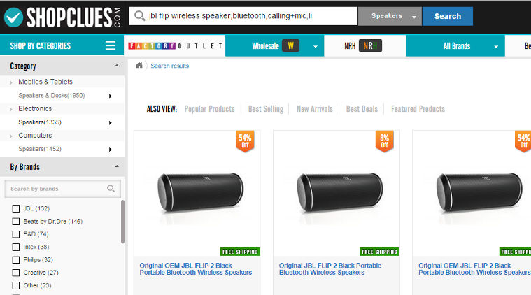 Shopclues speaker sale