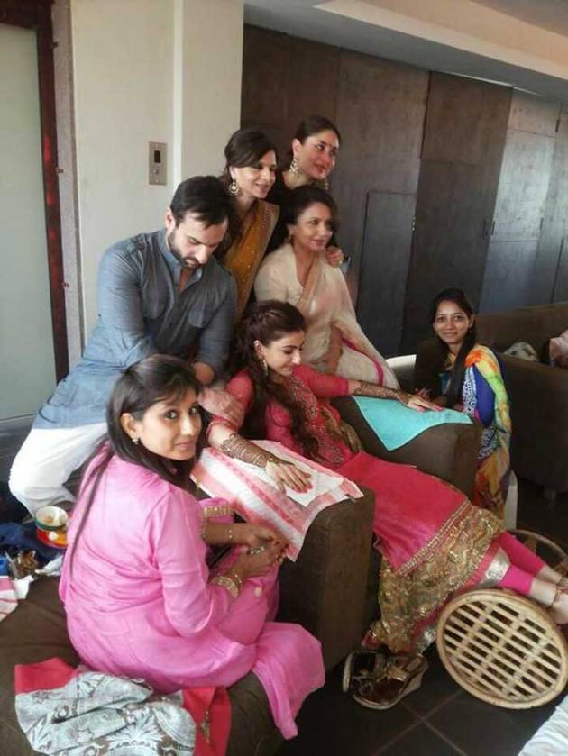 kareena kapoor, saif ali khan, soha ali khan mehendi