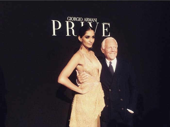 Sonam Kapoor, Armani show, Sonam Kapoor Paris